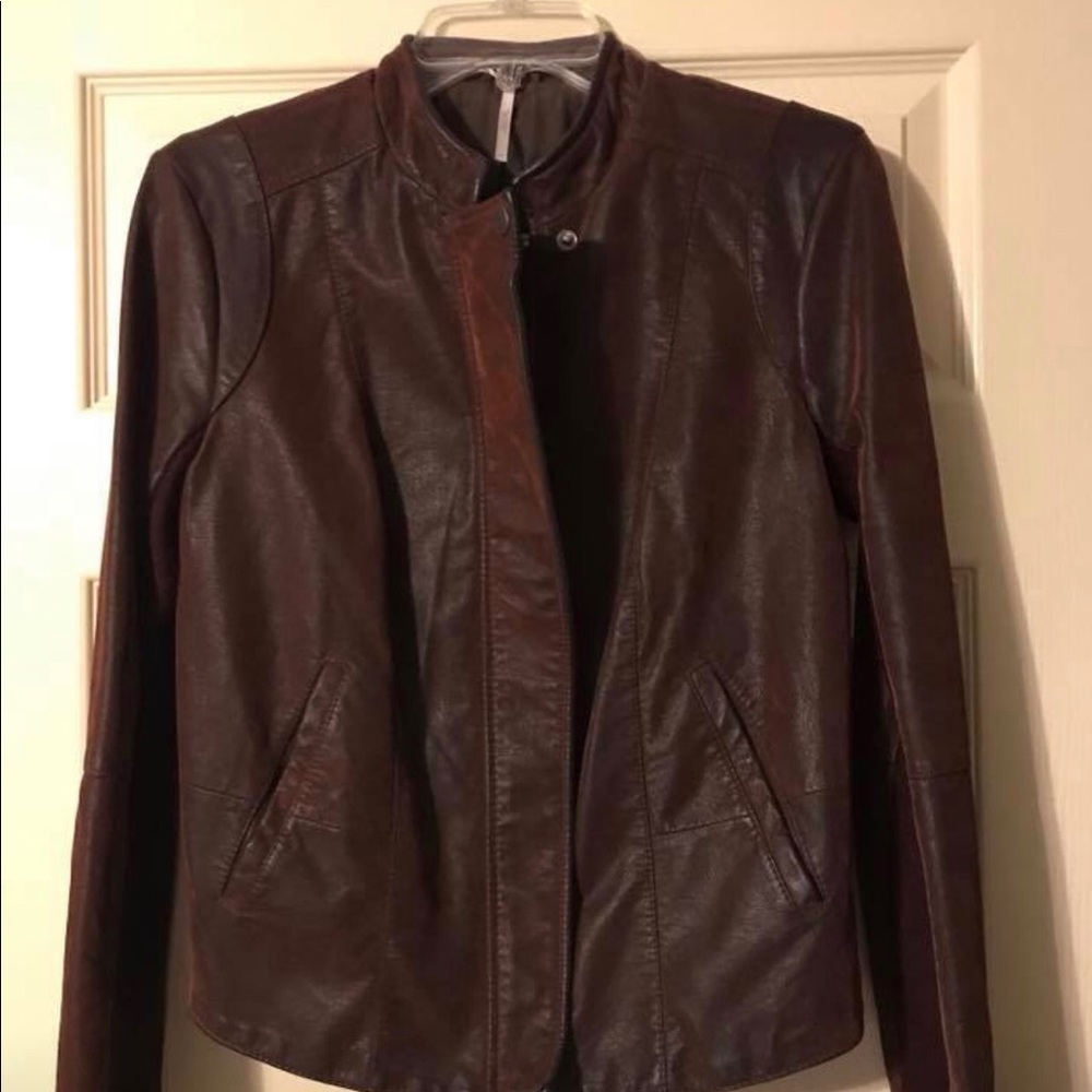 Free People Vegan Moto Jacket